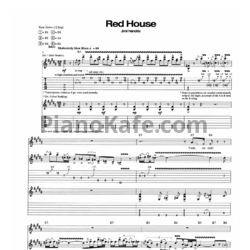 Ноты Jimi Hendrix - Red house - предпросмотр
