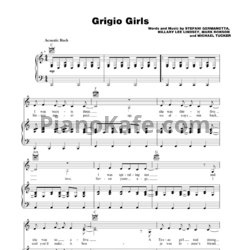 Ноты Lady Gaga - Grigio girls - предпросмотр