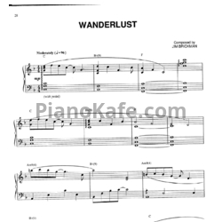 Ноты Jim Brickman - Wanderlust - предпросмотр