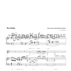 Ноты Antonio Carlos Jobim & Newton Mendonç - Teu castigo - предпросмотр