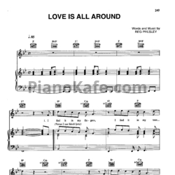 Ноты Wet Wet Wet - Love is all around - предпросмотр