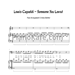 Ноты Lewis Capaldi - Someone you loved