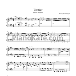 Ноты Shawn Mendes - Wonder - предпросмотр