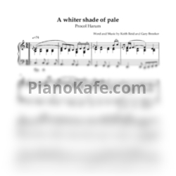 Ноты Procol Harum - A whiter shade of pale (Piano solo) - предпросмотр