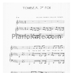 Ноты Mylene Farmer - Tomber 7 fois - предпросмотр