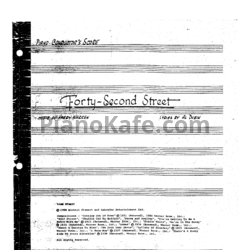 Ноты Harry Warren - 42nd Street (Книга нот)