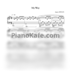 Ноты Frank Sinatra - My way (Версия 3) - предпросмотр