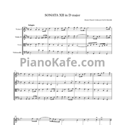 Ноты Генри Пёрселл - Трио-соната №12 в трёх частях ре мажор (Z 801) - предпросмотр