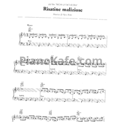 Ноты Nino Rota - Ridstine maliziose - предпросмотр