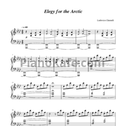 Ноты Ludovico Einaudi - Elegy for the Arctic - предпросмотр