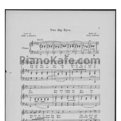 Ноты Cole Porter - Two big eyes - предпросмотр