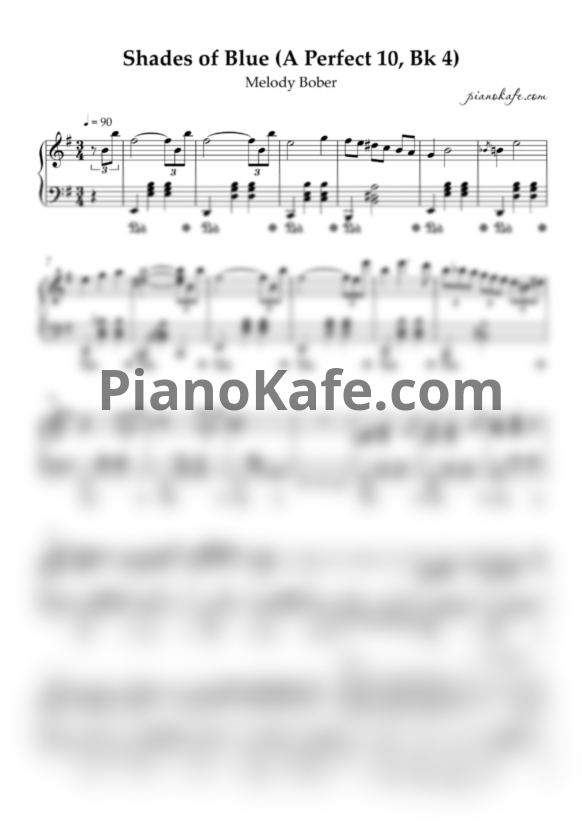 Ноты Melody Bober - Shades of blue - PianoKafe.com