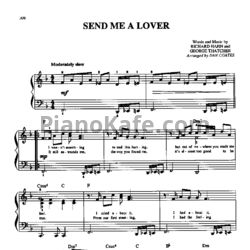 Ноты Celine Dion - Send me a lover