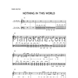Ноты Paris Hilton - Nothing in this world