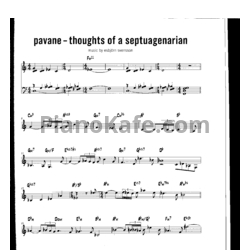 Ноты Esbjörn Svensson Trio - Pavane-thoughts of a septuagenatian