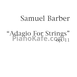 Ноты Samuel Barber - Adagio for strings (Op. 11, партитура) - предпросмотр