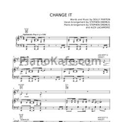Ноты Dolly Parton - Change it - предпросмотр