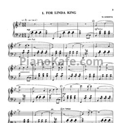 Ноты Манфред Шмитц - For Linda king - предпросмотр
