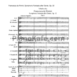 Ноты П. Чайковский - Симфоническая фантазия "Франческа да Римини" Op.32 (Партитура) - предпросмотр