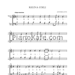 Ноты Antonio Lotti - Regina coeli