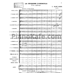 Ноты Камиль Сен-Санс - Симфоническая поэма "Молодой Геркулес" (Op. 50) - предпросмотр