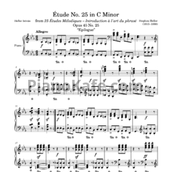 Ноты Стефан Хеллер - Этюд (Op. 45, №25) до минор - предпросмотр