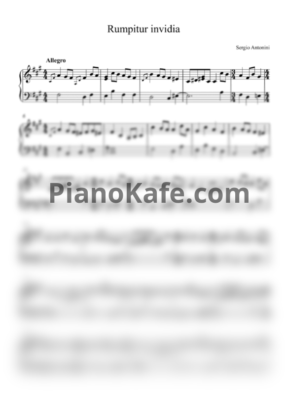 Ноты Orlando Lasso - Rumpitur invidia - PianoKafe.com