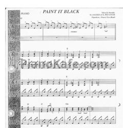 Ноты Ciara - Paint it, black - предпросмотр