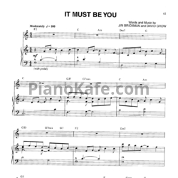Ноты Jim Brickman - It must be you - предпросмотр