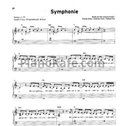 Ноты Silbermond - Symphonie