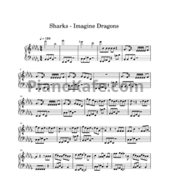 Ноты Imagine Dragons - Sharks - предпросмотр
