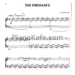Ноты David Lanz - The firedance - предпросмотр