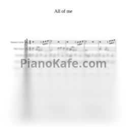Ноты John Legend - All of me (Партитура) - предпросмотр