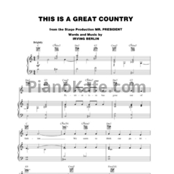 Ноты Irving Berlin - This is a great country - предпросмотр