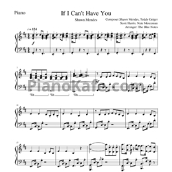 Ноты Shawn Mendes - If I can't have you - предпросмотр