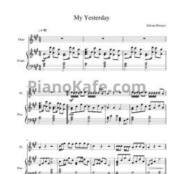 Ноты Iuliana Beregoi - My yesterday - предпросмотр