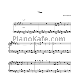 Ноты Brian Crain - Fire - предпросмотр