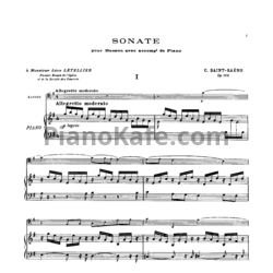 Ноты Камиль Сен-Санс - Соната для фагота (Op. 168) - предпросмотр