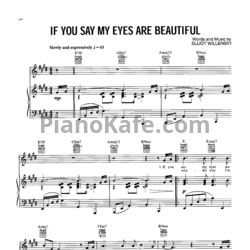Ноты Whitney Houston and Jermaine Jackson - If you say my eyes are beautiful - предпросмотр
