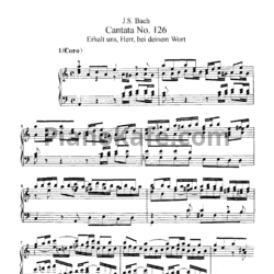 Ноты И. Бах - Кантата №126 "Erhalt uns, herr, bei deinem wort" (BWV 126) - предпросмотр
