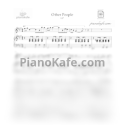 Ноты LP - Other people - предпросмотр