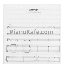 Ноты John Lennon - Woman (Партитура) - предпросмотр