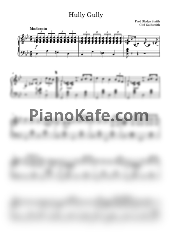 Ноты The Olympics - Hully Gully - PianoKafe.com
