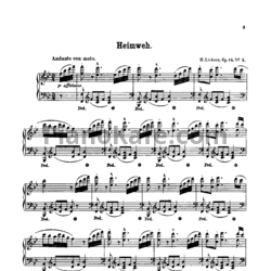 Ноты Генрих Лихнер - Heimweh (Op. 14 №5) - предпросмотр