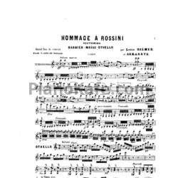 Ноты Пабло де Сарасате - Посвящение Дж. Россини (Соч. 2) - предпросмотр