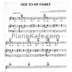 Ноты The Cranberries - Ode to my family - предпросмотр