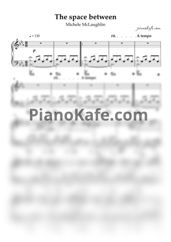 Ноты Michele Mclaughlin - The space between - PianoKafe.com