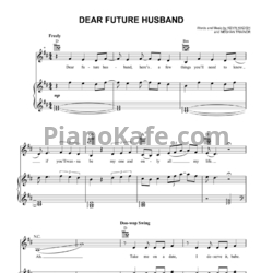 Ноты Meghan Trainor - Dear future husband (Версия 2) - предпросмотр