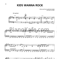 Ноты Bryan Adams - Kids wanna rock - предпросмотр