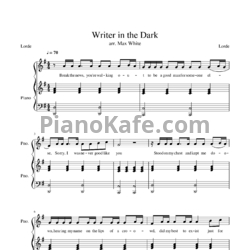 Ноты Lorde - Writer in the dark